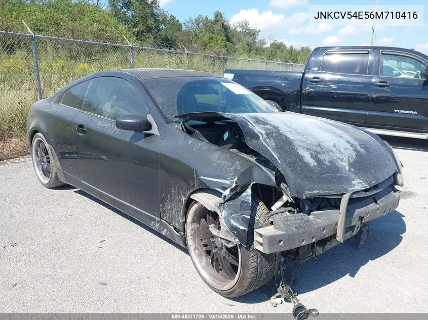 INFINITI G 2006, VIN JNKCV54E56M710416