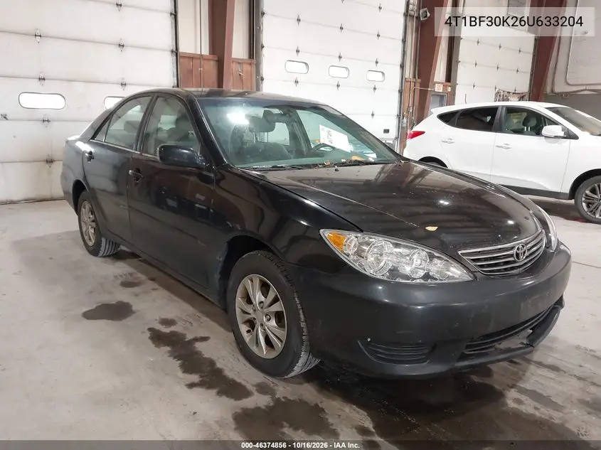 TOYOTA CAMRY 2006, VIN 4T1BF30K26U633204