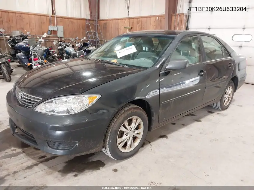 2006 TOYOTA CAMRY VIN 4T1BF30K26U633204 — фото 2