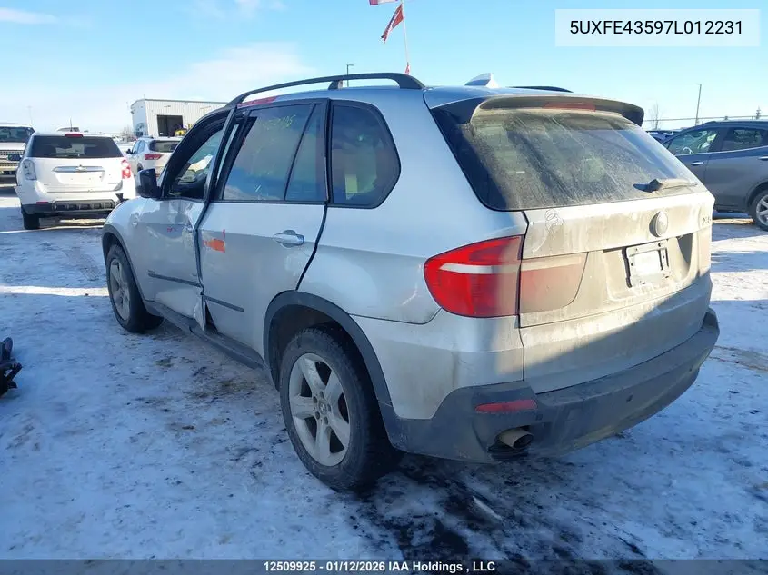 2007 BMW X5 VIN 5UXFE43597L012231 — фото 3