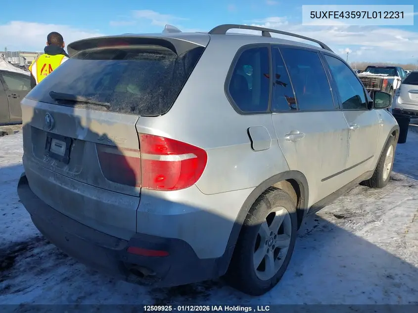 2007 BMW X5 VIN 5UXFE43597L012231 — фото 4