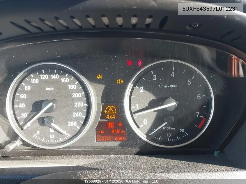 2007 BMW X5 VIN 5UXFE43597L012231 — фото 7