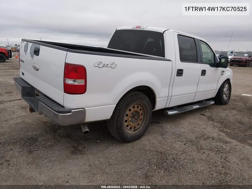2007 FORD F-150 VIN 1FTRW14W17KC70525 — фото 4