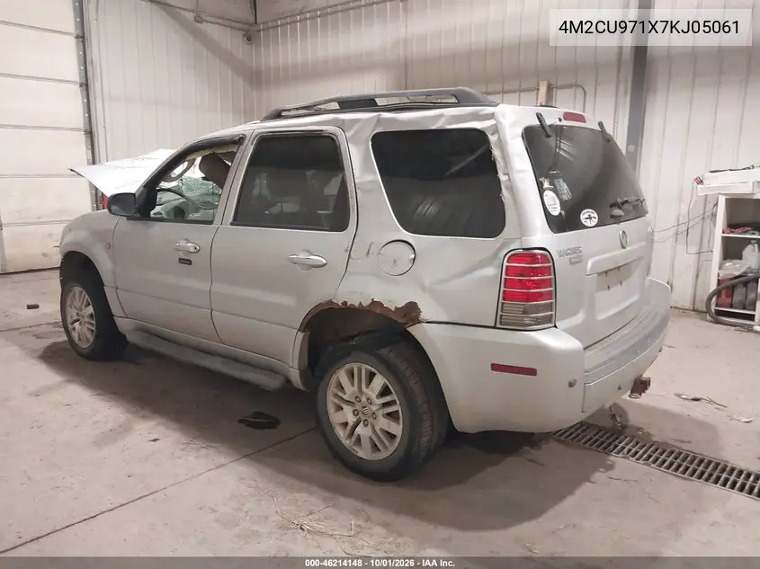 2007 MERCURY MARINER VIN 4M2CU971X7KJ05061 — фото 3