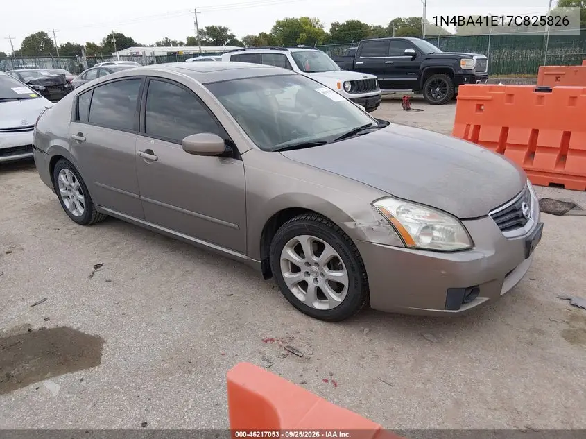 NISSAN MAXIMA 2007, VIN 1N4BA41E17C825826