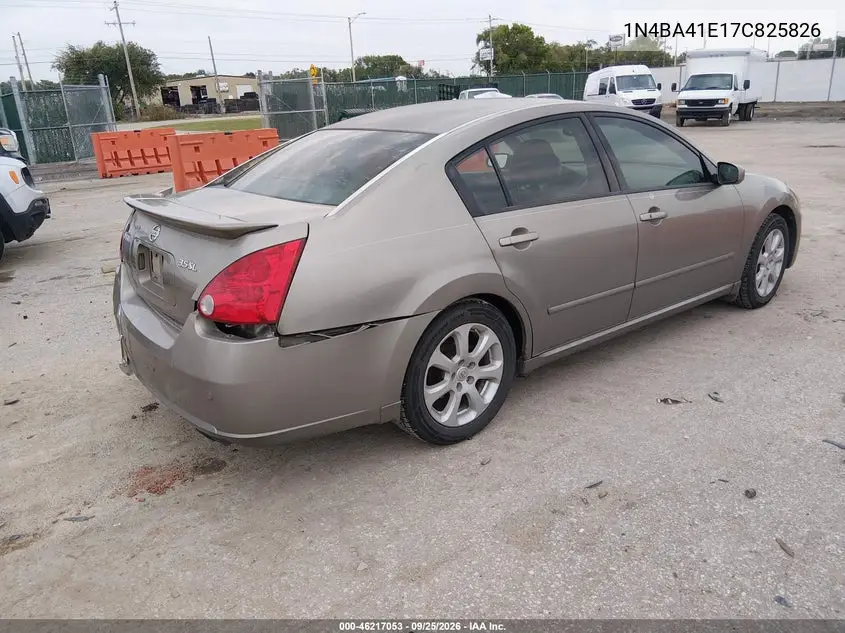 2007 NISSAN MAXIMA VIN 1N4BA41E17C825826 — фото 4