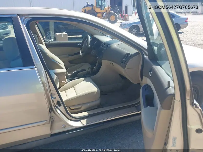 2007 HONDA ACCORD VIN 3HGCM56427G705673 — фото 5
