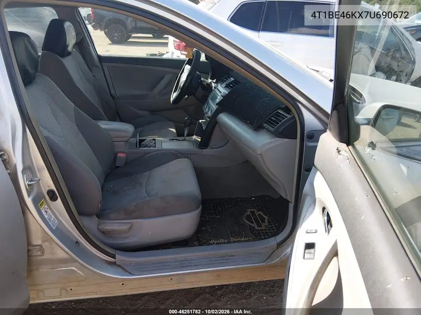 2007 TOYOTA CAMRY VIN 4T1BE46KX7U690672 — фото 5