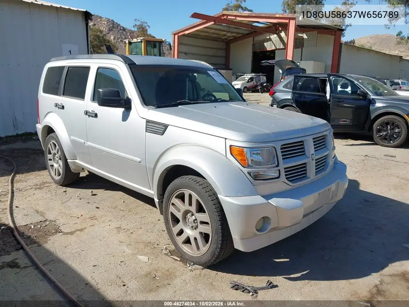 DODGE NITRO 2007, VIN 1D8GU58637W656789