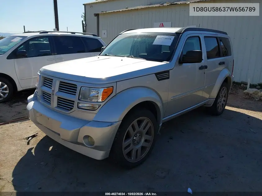 2007 DODGE NITRO VIN 1D8GU58637W656789 — фото 2