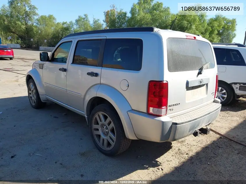 2007 DODGE NITRO VIN 1D8GU58637W656789 — фото 3