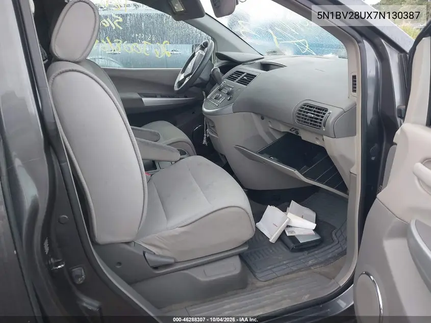 2007 NISSAN QUEST VIN 5N1BV28UX7N130387 — фото 5