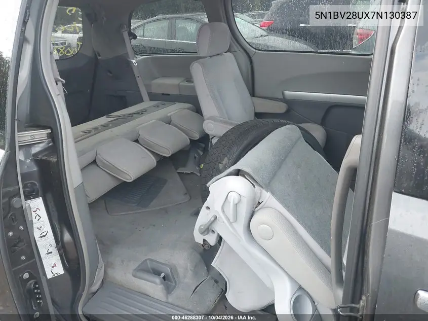 2007 NISSAN QUEST VIN 5N1BV28UX7N130387 — фото 8