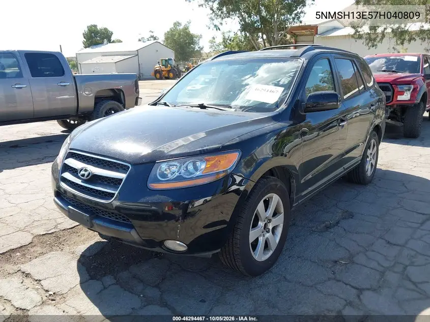 2007 HYUNDAI SANTA FE VIN 5NMSH13E57H040809 — фото 3