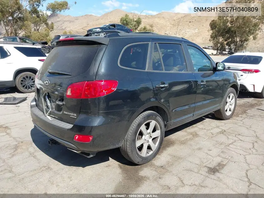 HYUNDAI SANTA FE 2007, VIN 5NMSH13E57H040809