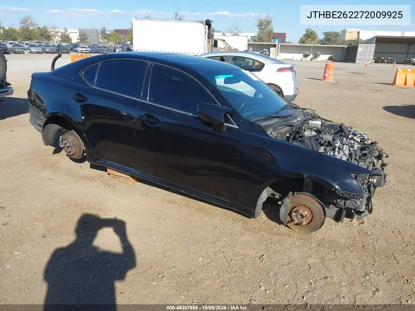 LEXUS IS 2007, VIN JTHBE262272009925
