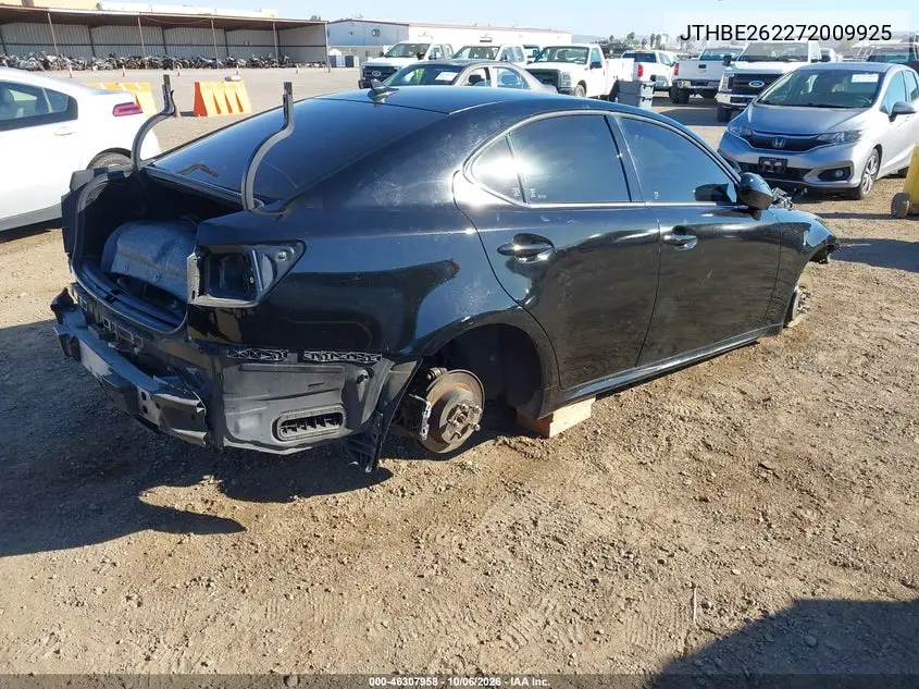 2007 LEXUS IS VIN JTHBE262272009925 — фото 4