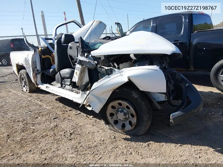 CHEVROLET SILVERADO 2007, VIN 1GCEC19Z27Z198767