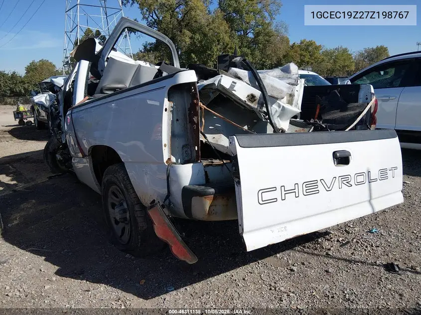 2007 CHEVROLET SILVERADO VIN 1GCEC19Z27Z198767 — фото 3