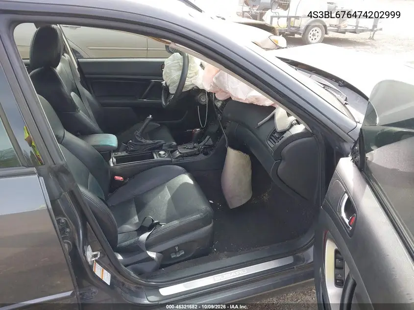 2007 SUBARU LEGACY VIN 4S3BL676474202999 — фото 5
