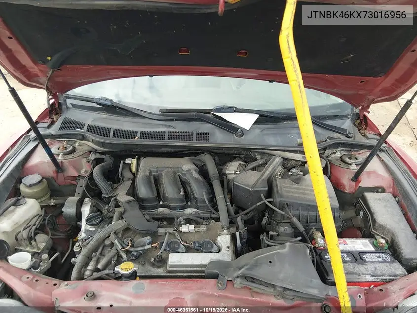 2007 TOYOTA CAMRY VIN JTNBK46KX73016956 — фото 10