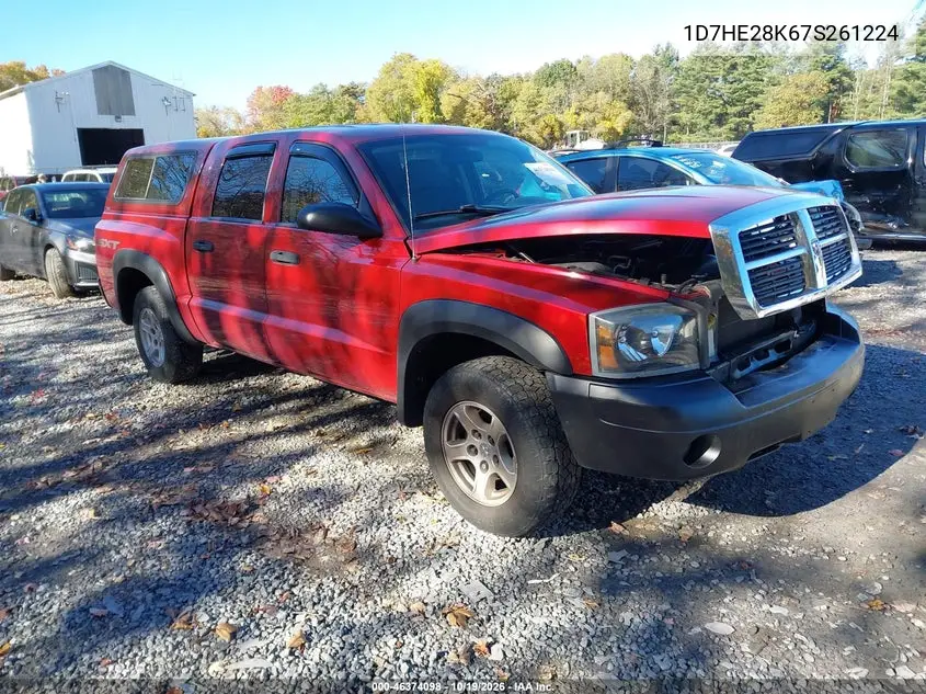 DODGE DAKOTA 2007, VIN 1D7HE28K67S261224