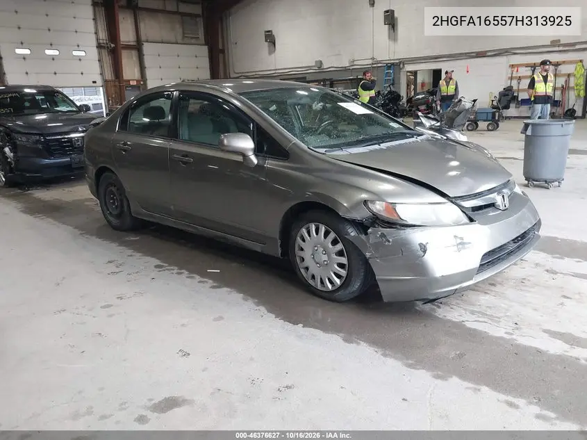 HONDA CIVIC 2007, VIN 2HGFA16557H313925