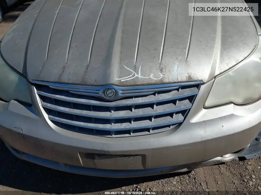 2007 CHRYSLER SEBRING VIN 1C3LC46K27N522425 — фото 10