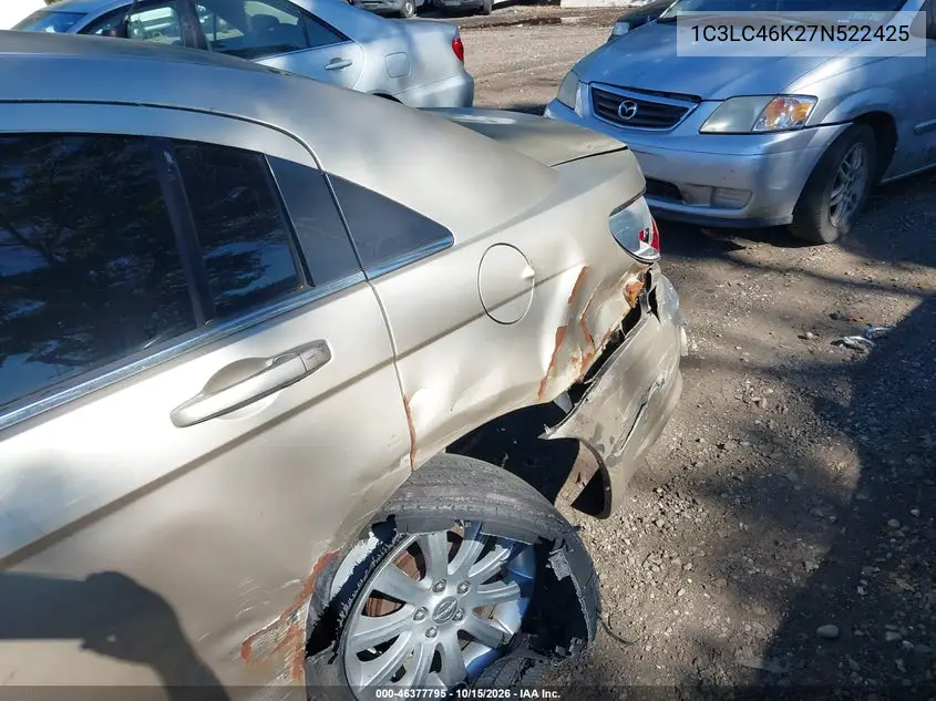2007 CHRYSLER SEBRING VIN 1C3LC46K27N522425 — фото 6