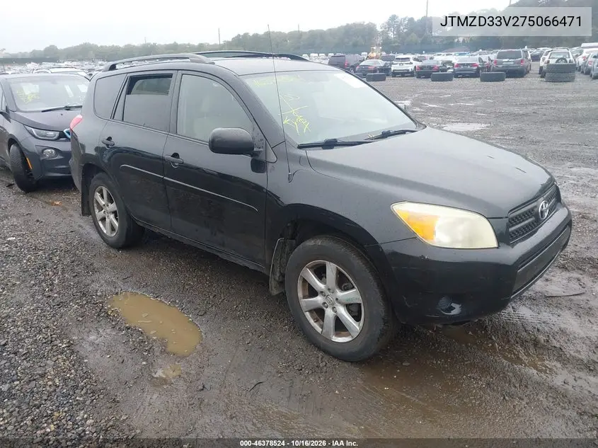 TOYOTA RAV 4 2007, VIN JTMZD33V275066471