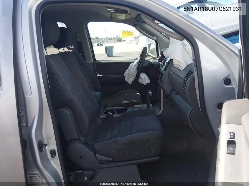 2007 NISSAN PATHFINDER VIN 5N1AR18U07C621931 — фото 5