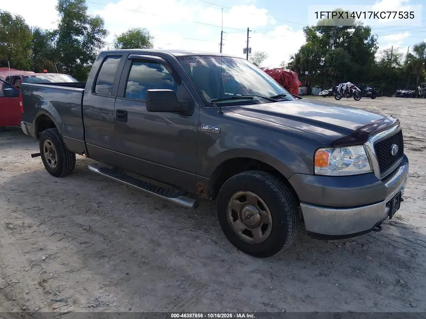 FORD F-150 2007, VIN 1FTPX14V17KC77535