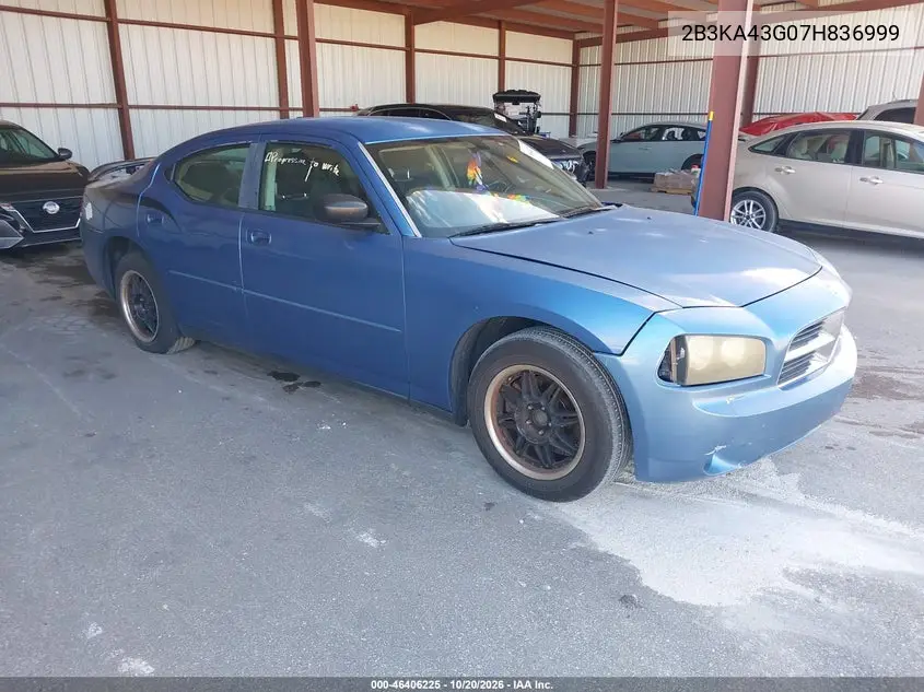 DODGE CHARGER 2007, VIN 2B3KA43G07H836999