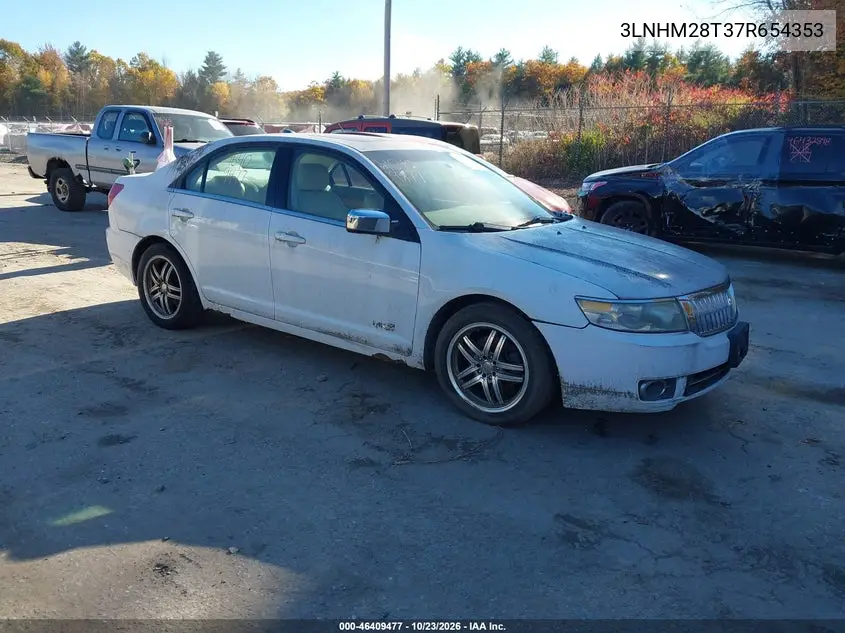 LINCOLN MKZ 2007, VIN 3LNHM28T37R654353
