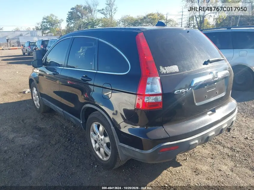 2007 HONDA CR-V VIN JHLRE48767C017950 — фото 3