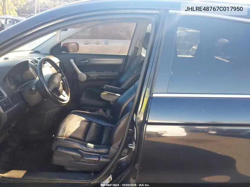 2007 HONDA CR-V VIN JHLRE48767C017950 — фото 5