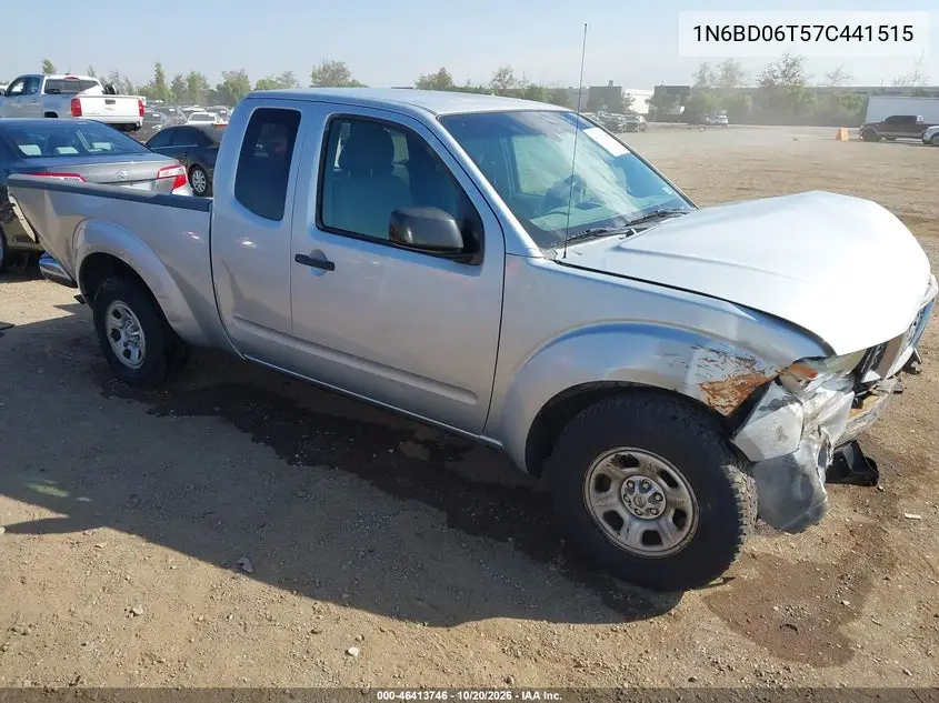NISSAN NAVARA (FRONTIER) 2007, VIN 1N6BD06T57C441515