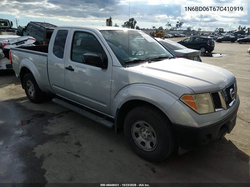 NISSAN NAVARA (FRONTIER) 2007, VIN 1N6BD06T67C410919