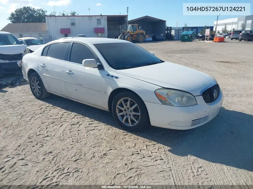 BUICK LUCERNE 2007, VIN 1G4HD57267U124221