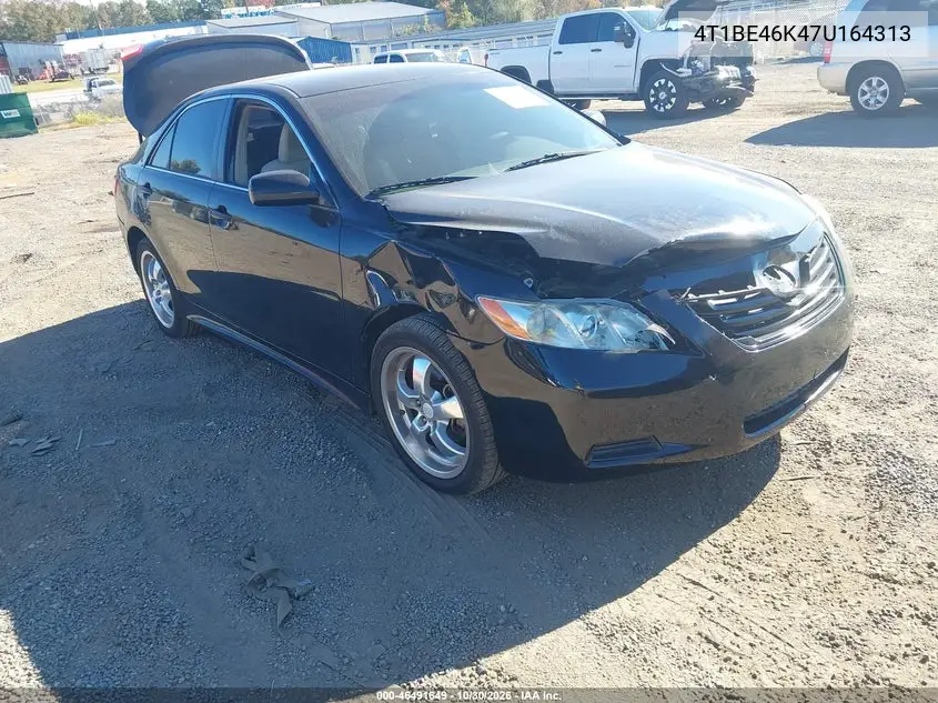 TOYOTA CAMRY 2007, VIN 4T1BE46K47U164313