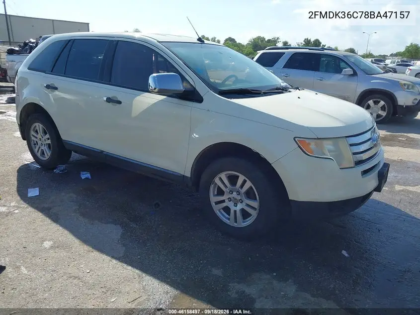FORD EDGE 2008, VIN 2FMDK36C78BA47157