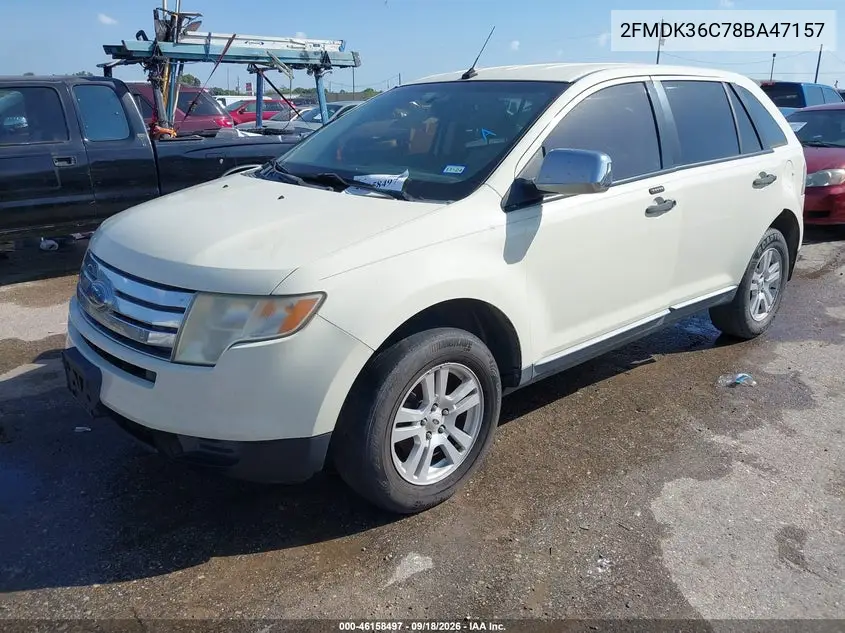 2008 FORD EDGE VIN 2FMDK36C78BA47157 — фото 2