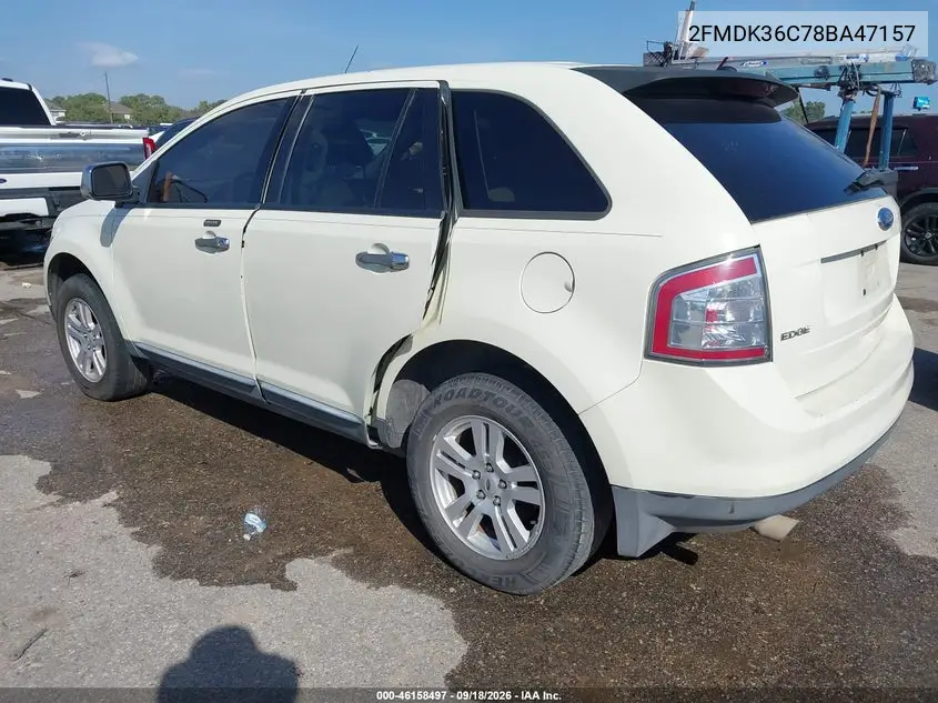 2008 FORD EDGE VIN 2FMDK36C78BA47157 — фото 3
