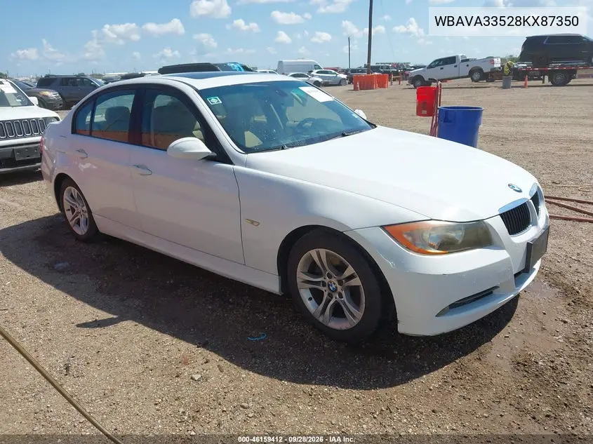 BMW 3ER 2008, VIN WBAVA33528KX87350