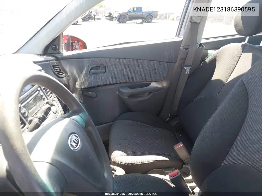 2008 KIA RIO VIN KNADE123186390595 — фото 5