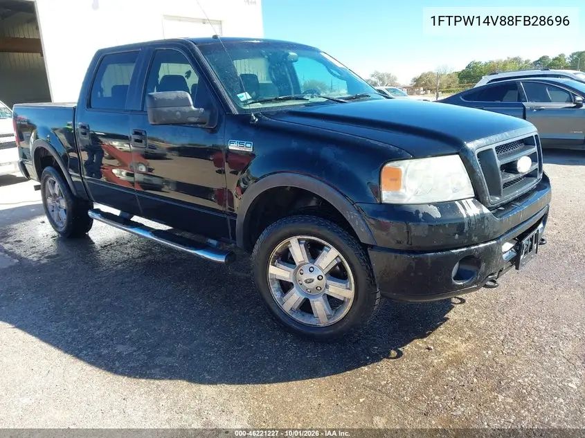 FORD F-150 2008, VIN 1FTPW14V88FB28696