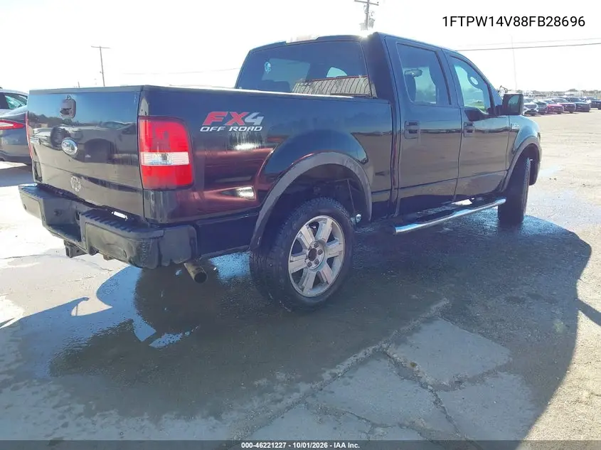 2008 FORD F-150 VIN 1FTPW14V88FB28696 — фото 4