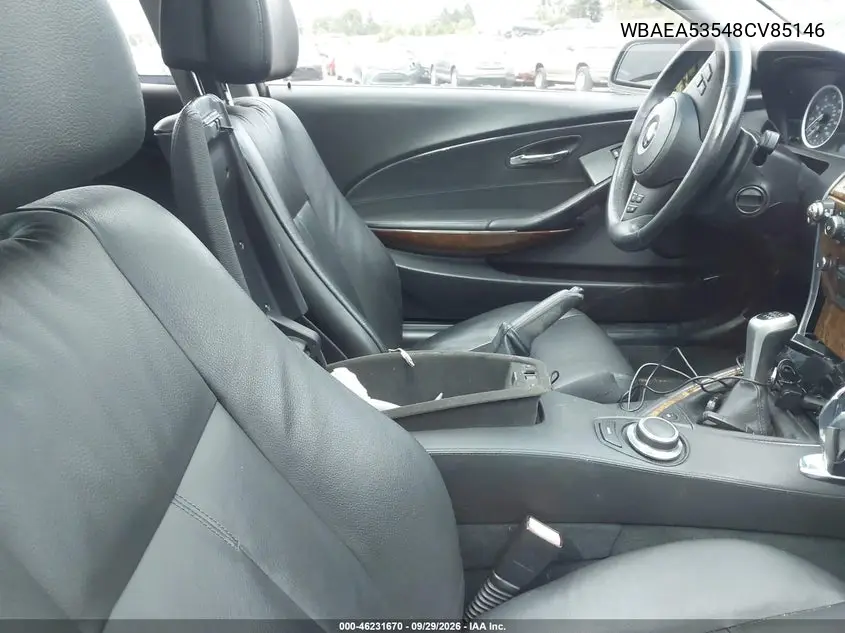 2008 BMW 6ER VIN WBAEA53548CV85146 — фото 5