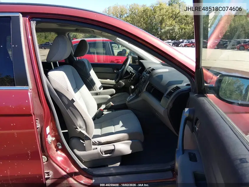 2008 HONDA CR-V VIN JHLRE48518C074606 — фото 5