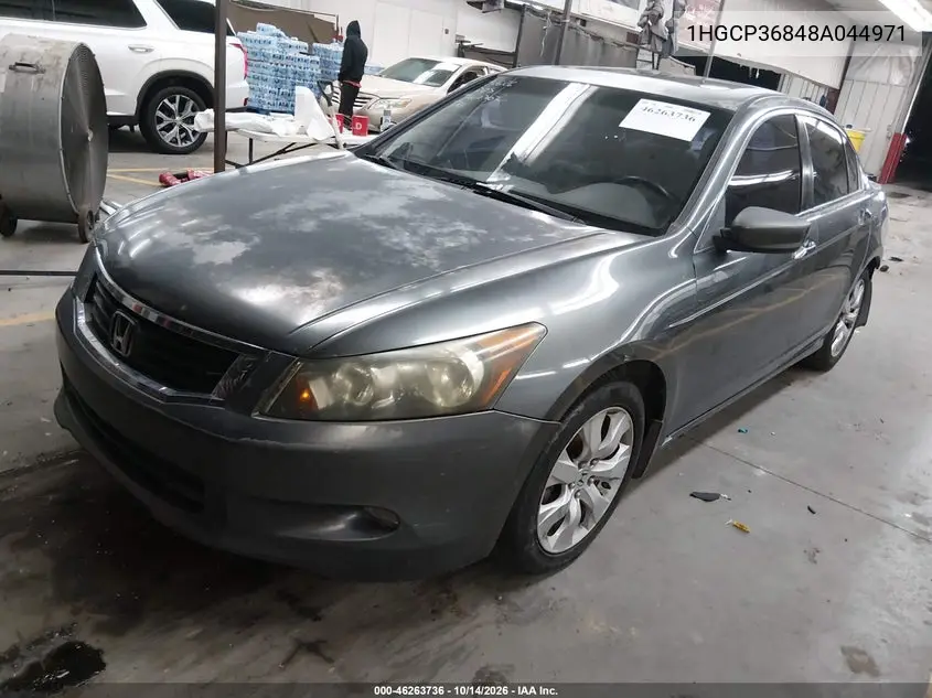 2008 HONDA ACCORD VIN 1HGCP36848A044971 — фото 2